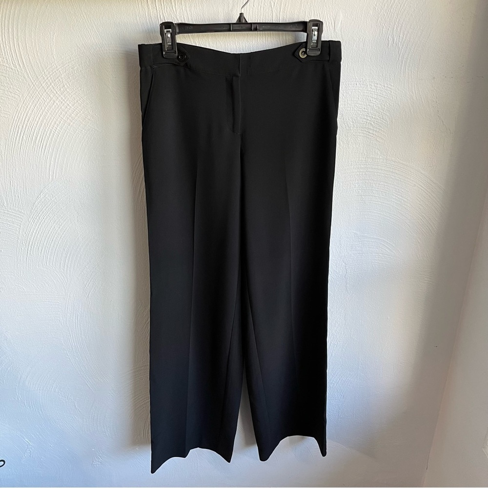 St. John Black Wide Leg Pants 4